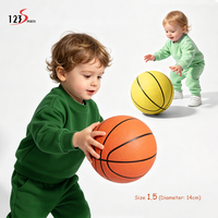 كرة سلة شعبية مقاس 4 للأطفال مصنوعة من الجلد الصناعي والمطاط للتدريب الداخلي واللعب