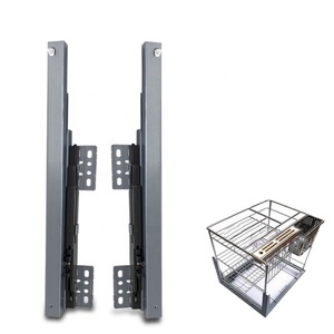3 Fold Extension Undermount Kitchen Basket Soft Closing 400mm Bottom Basket <b>Slide</b> - Product Image 1