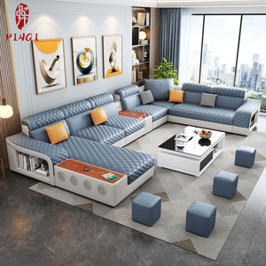 Nuevo Sofá de Esquina de Gran Venta para Sala de Estar de 7 Plazas, Conjunto de Sofás de Lujo Moderno con Diseño de Moda - Product Image 2