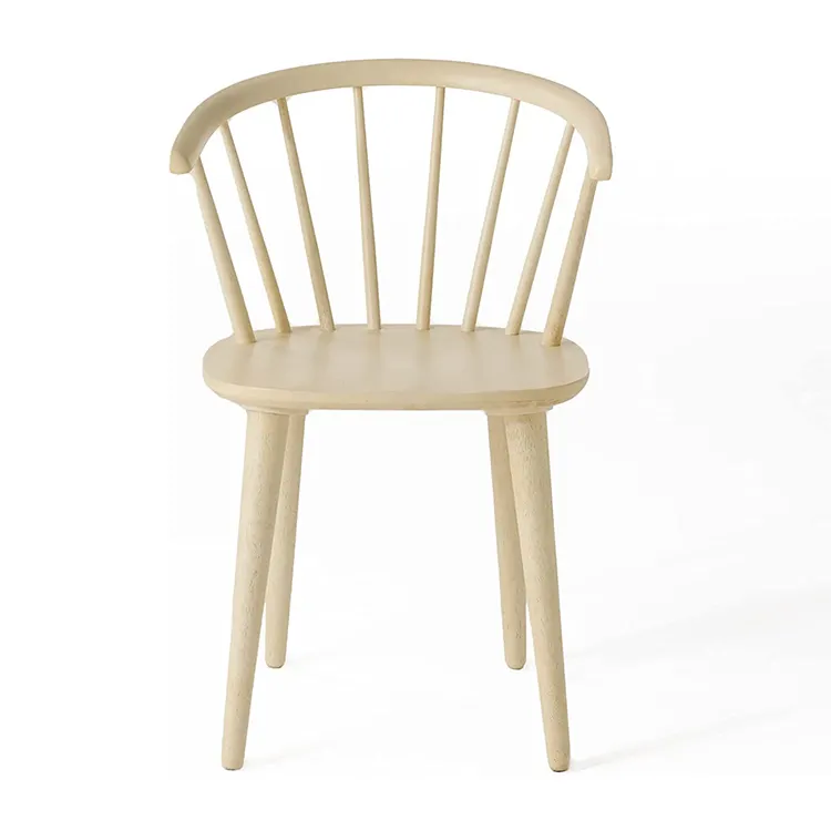 DU'S Country – chaise en bois à dossier rond, fauteuil de salle à manger, de salon