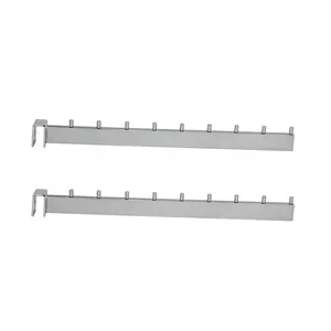 Factory Metal Metal Chrome Display Square Tube Hooks Hanging Hook With Pins