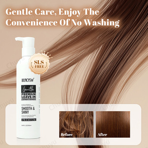 Juego de cuidado del cabello suave de etiqueta privada, Champú Acondicionador, acondicionador sin enjuague, <span class=keywords><strong>W</strong></span> <span class=keywords><strong>ingredientes</strong></span> reparadores hidratantes anticaspa - Product Image 4