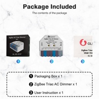 Gledopto Módulo de atenuación LED de CA inteligente Ultra- Mini 100 ~ 240V Atenuadores ZigBee con compatibilidad con Alexa