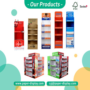 CYJ Manufacturer <strong>Cardboard</strong> Floor <strong>Display</strong> Stand Retail Chain Store Corrugated Paper <strong>Display</strong> Box for Plush Toy POP <strong>Display</strong> Shelf - Product Image 5