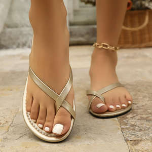 DZ Summer Fashionable Women's Slides <b>Sandals</b> High Quality Wholesale <b>Sexy</b> <b>Sandals</b> with TPR Insole for Vacation - Product Image 3