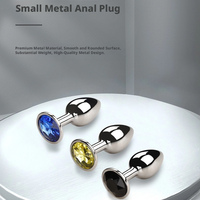 Articles BDSM pour adultes, bijoux en cristal pour la santé féminine, ensemble de plug anal et dilatateur en acier inoxydable avec gemmes