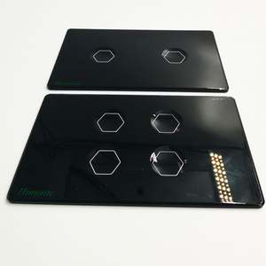 Interruptor de Luz Táctil de Vidrio Templado Sólido a Prueba de Explosiones con Diseño de Bisel de Arco 2.5D para Personas con Discapacidad Visual, para Uso en Hoteles - Product Image 6