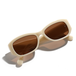 Gafas de Sol al por Mayor, Promocionales, Económicas, con Logotipo Personalizado, Etiqueta Privada, UV400, Montura Pequeña, para Hombre y Mujer, Color Marrón - Product Image 3