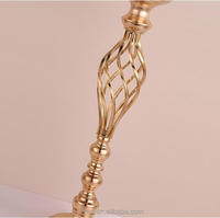 Candelabro de Tela Moderno para Decoración del Hogar, Decoración de Mesa para Bodas con Flores, Jarrones, Farol, Portavelas Hueco