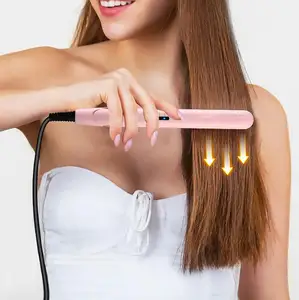 Groothandel Professionele Elektrische Titanium Flat Iron Verwarming Stijltang