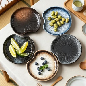 Custom Large Classic Fruit Restaurant <b>Serving</b> <b>Dish</b> Kitchen Cake <b>Sets</b> Reusable Portable Japandi Style Ceramic Porcelain - Product Image 1