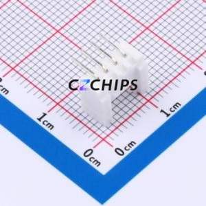 W200110K-4PW2113 Wire-to-Board Pin Header Bent Lead Through Hole,P=2mm Connector 1x4P 2mm Right Angle Insert HY - Product Image 2