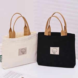 Bolsa de Mano de Lona de Algodón Reciclada con Color Personalizado para Mujer, Bolsa de Compras para Exteriores con Impresión y Personalización - Product Image 6