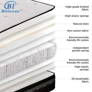 Bitinv No.822 200*180*25cm <span class=keywords><strong>matelas</strong></span> de luxe 180x200 <span class=keywords><strong>200x200</strong></span> lits <span class=keywords><strong>matelas</strong></span> en mousse ensemble complet moderne roi reine et sommiers - Product Image 3