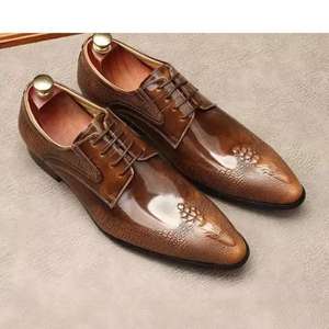 Bottes Chelsea montantes pour hommes, style britannique, printemps-été, patchwork, à lacets, bout carré, rehaussantes, légères et antidérapantes - Product Image 4