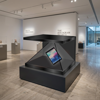 55 Pulgadas 270 °   Holobox 3D con Pantalla Transparente 4K para Promoción de Marca en Comercios