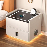 Table de Chevet Intelligente Moderne de Luxe en Bois Pliante avec Miroir et Recharge Sans Fil pour Appartement – Vente en Gros