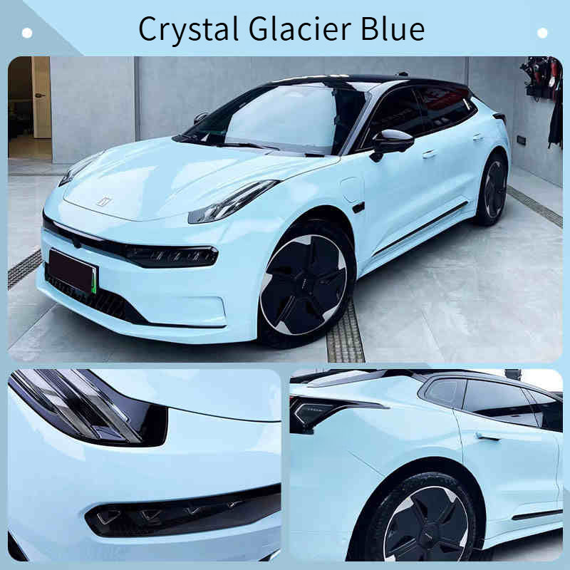 Bleu glacier cristallin