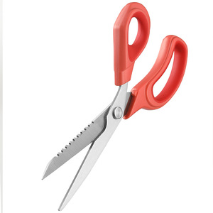 <b>Kitchen</b> <b>Scissor</b> Stainless Steel 9.6-Inch Orange Ultra Sharp For Home Use - Product Image 2
