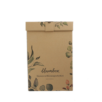 Boîte d'emballage de fleurs kraft avec impression personnalisée Boîte d'expédition de fleurs en carton ondulé Boîte de bouquet de fleurs Boîte postale de fleurs