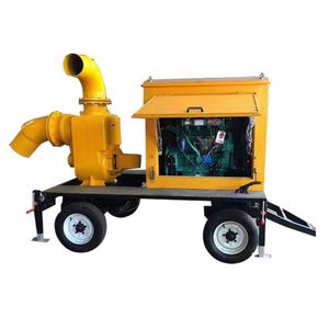 Pompe à eaux usées diesel robuste haute pression 35 CV avec 4 injecteurs, en fonte, pour sable et matériaux de construction - Product Image 2