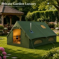 Tente de camping gonflable familiale pour l'extérieur, tissu Oxford, double couche, ouverture automatique rapide