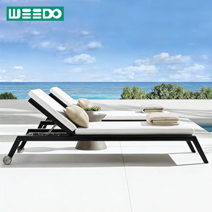 <span class=keywords><strong>Chaise</strong></span> <span class=keywords><strong>longue</strong></span> moderne en alliage d'aluminium écologique et imperméable pour <span class=keywords><strong>piscine</strong></span> extérieure, avec coussins en éponge, lit de repos pour patio - Product Image 1