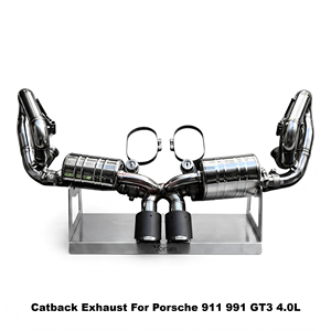 Vortex Performance Stainless Steel <b>Exhaust</b> System For Porsche 911 991 GT3 4.0L Track Racing Upgrade - Product Image 1
