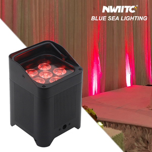 Đầy đủ màu sắc <span class=keywords><strong>Wifi</strong></span> app điều khiển 6x18W rgbwa UV 6in1 không dây <span class=keywords><strong>DMX</strong></span> pin LED uplight mệnh ánh sáng đám cưới Đảng KTV câu lạc bộ đêm - Product Image 2
