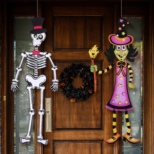 Set ornamen kertas Halloween, perlengkapan dekorasi pesta Halloween, liontin vampir, tengkorak bajak laut - Product Image 2