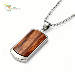 Collana con Ciondolo Personalizzato Minimalista in Acciaio Inossidabile Fatingna per Occasioni Regalo - Product Image 1