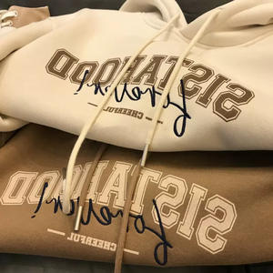 High Quality Custom Logo Black Pullover Designs Custom <strong>Oodie</strong> Oversized Luxury Hoodies Unisex - Product Image 1