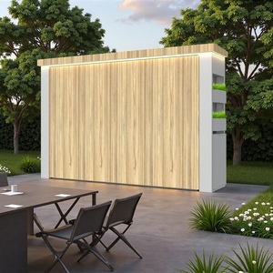 <span class=keywords><strong>Cucina</strong></span> Esterna Moderna Nera con <span class=keywords><strong>Isola</strong></span> BBQ e Armadietti - Product Image 3