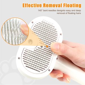 Spazzola a Vapore per Toelettatura di Animali Domestici Gatti per Rimuovere il Pelo Massaggiante e Modellante in Plastica - Product Image 3