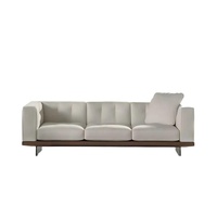 Ensemble de canapés modulaires carrés en tissu, design minimaliste italien, rembourrés, pour grandes villas, petits salons et maisons résidentielles