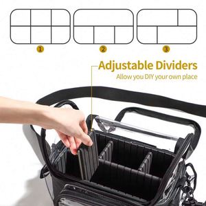 Free Sample Extra Large Transparent <b>Makeup</b> <b>Brush</b> <b>Case</b> Clear Waterproof Cosmetic Organizer Bag Holder <b>Makeup</b> Artist With - Product Image 3