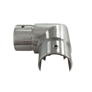 Dayanıklı özelleştirilebilir silindirik merdiven cam küpeşte paslanmaz çelik korkuluk yuvarlak boru bağlantı parçaları - Product Image 2