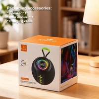 Mini haut-parleur portable Q42 pour Bluetooth 5.3, batterie 1200 mAh, sortie 5W, éclairage LED RGB, prise en charge de la personnalisation OEM