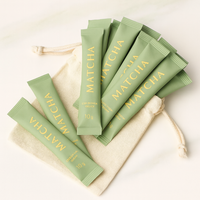 Poudre de Matcha Bio Marque Privée Guizhou Thé Vert Matcha Logo Personnalisé Grade Cérémonial Bâtonnets de Poudre de Matcha