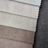 Tissu Textile 100% Polyester Durable et Respirant pour Housse de Canapé, Effet Lin, Anti-Boulochage, Résistant aux Déchirures - Prix de Gros