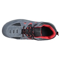 Zapatos de seguridad con punta de acero para soldador, zapatos Safeti de cuero de punto volador para hombre con características de protección de soldadura