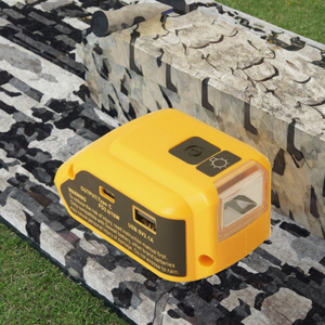 Bộ chuyển đổi pin cho Dewalt 20V pin USB sạc điện thoại công cụ di động pin với LED ánh sáng tương thích với sương 14.4V-20V - Product Image 3