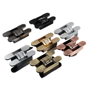 مفصلات متقاطعة لأبواب غير مرئية مزدوجة الفتح مفصلات مخفية قابلة للتعديل للأبواب الداكنة الخشبية والقابلة للطي - Product Image 1