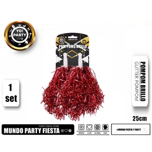 GLITTER pompon #94027 morbida pelle di pecora e coniglio per la decorazione e l'uso di indumenti - Product Image 1