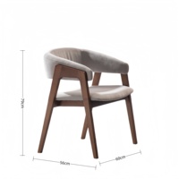 Chaise de salle à manger de restaurant en tissu nordique de luxe meubles de maison en gros chaises de salle à manger modernes