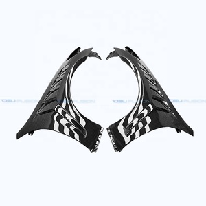 For 2009-2013 Infiniti G37 Sedan 4-Door DLF2 Carbon Fiber Front <b>Vented</b> Fender V36 Side Fender Flare Replacement - Product Image 2