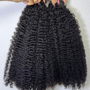 Vente en gros Paquets de cheveux vierges bouclés V4B4C doublement tirés à partir de cheveux humains bruts alignés avec des cuticules d'un seul donneur - Product Image 6