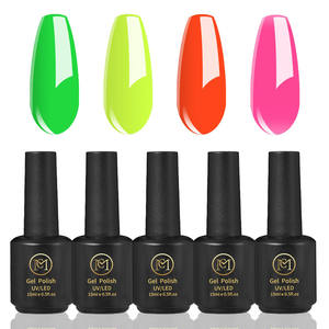Ensemble de vernis à ongles en gel fluorescent | 4 couleurs vives néon: vert, <span class=keywords><strong>jaune</strong></span>, <span class=keywords><strong>orange</strong></span>, rose vif - Product Image 2