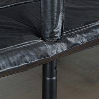 Trampoline d'extérieur résistant aux intempéries avec filet de sécurité coloré en PVC et tapis de ressorts complet pour jardins et parcs, plaisir familial