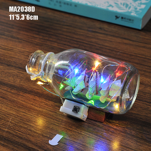 <span class=keywords><strong>Bouteille</strong></span> en verre décorative nautique avec lumière LED, (11x5.3x6cm), navire en <span class=keywords><strong>bouteille</strong></span>, flotteurs en verre de bouteilles de dérive LED - Product Image 5